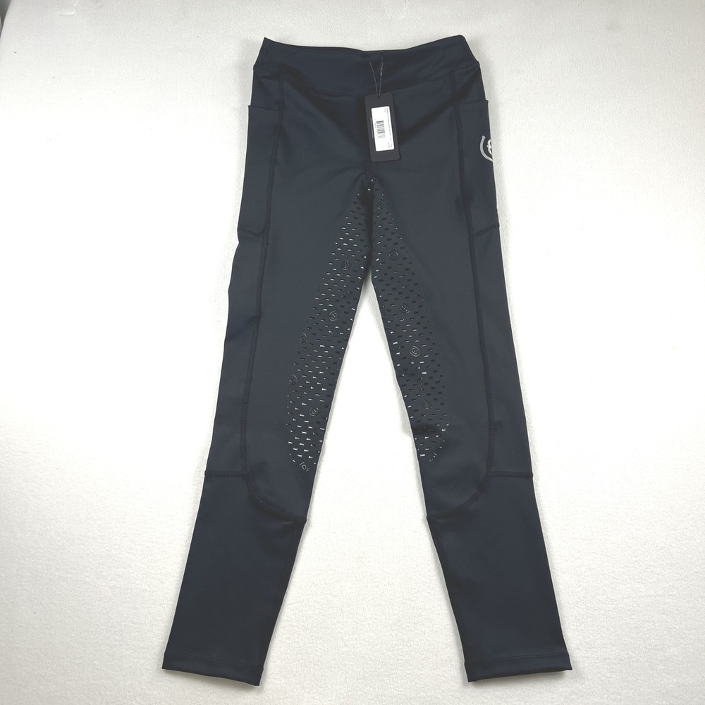 Equestrian Stockholm Riding‎ Tights Dressage Movement Black Edition 13-14Y NEW